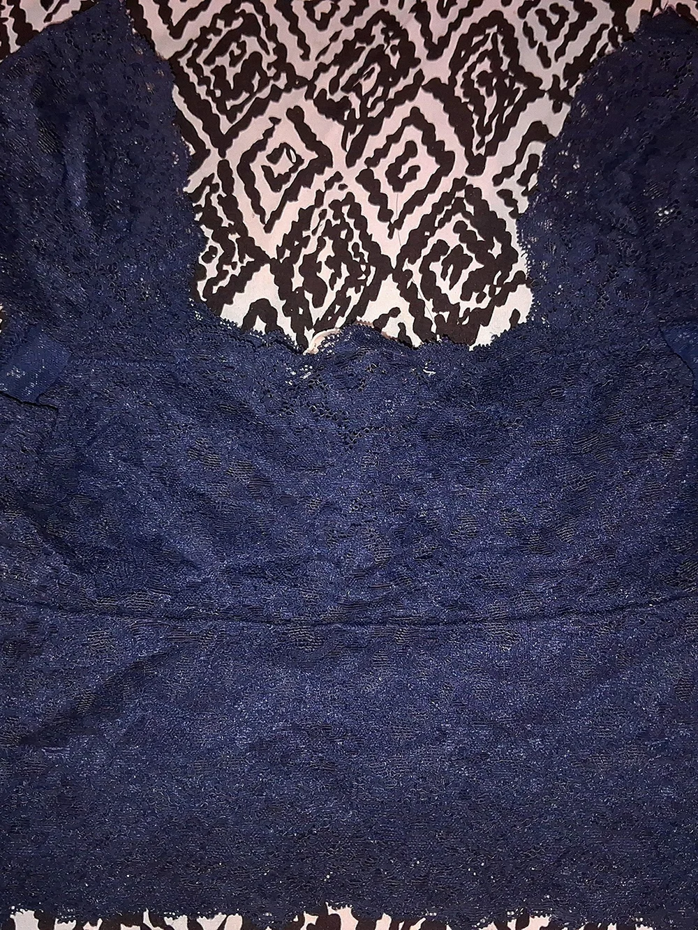 Abercrombie & Fitch Navy Blue Lace Camisole